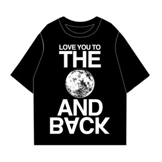 Áo Thun Unisex Tay Lỡ FUNT THE MOON TEE BLACK 100% Cotton Thoáng Mát, Co Giãn Tốt