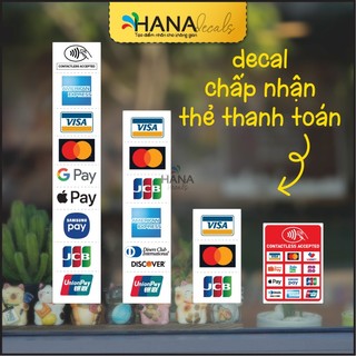Decal dán kính thẻ thanh toán quốc tế