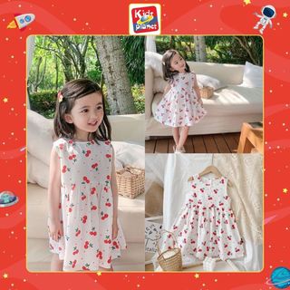 Đầm cherry đỏ sát nách