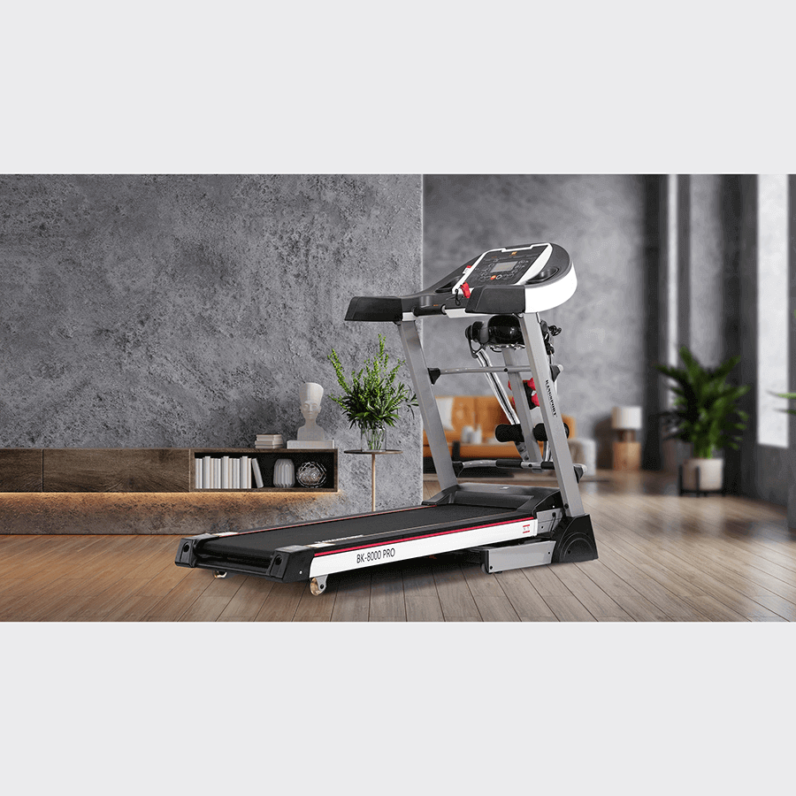 [Miễn phí lắp đặt] Máy chạy bộ KINGSPORT BK-8000 Pro đa năng, tốc độ tối đa 14km/h, kèm đai massage và thanh gập bụng