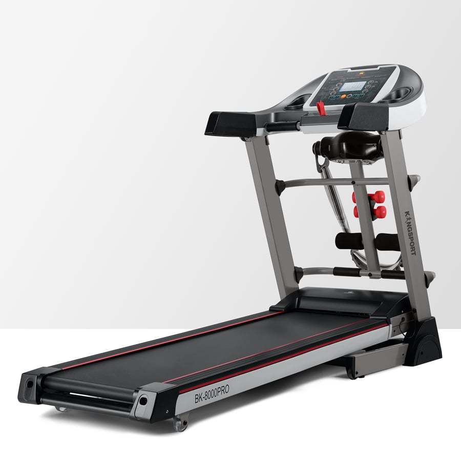 [Miễn phí lắp đặt] Máy chạy bộ KINGSPORT BK-8000 Pro đa năng, tốc độ tối đa 14km/h, kèm đai massage và thanh gập bụng
