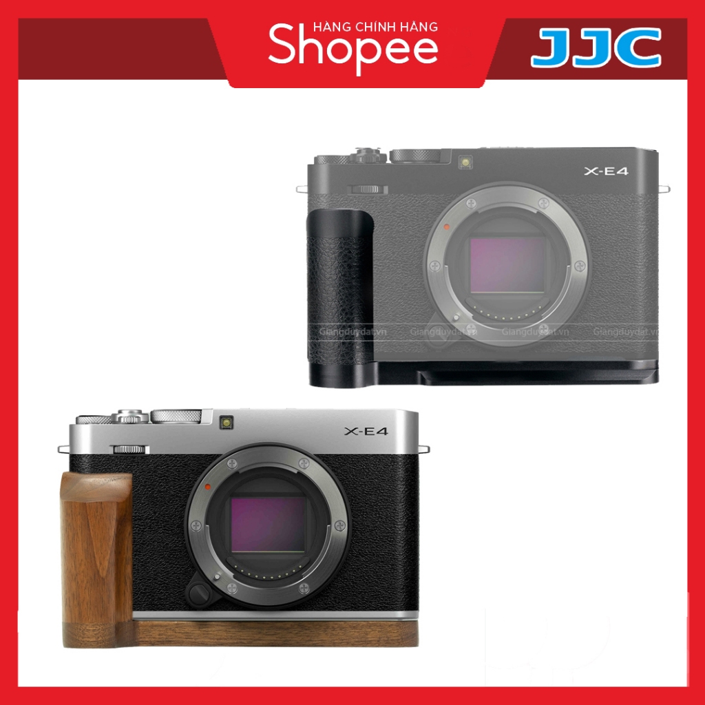 Báng Tay Cầm HandGrip JJC HG XE4 l Hand grip gỗ Fuji X-E4 l Phụ kiện X-E4 l grip gỗ X-E4 l Grip X-E4