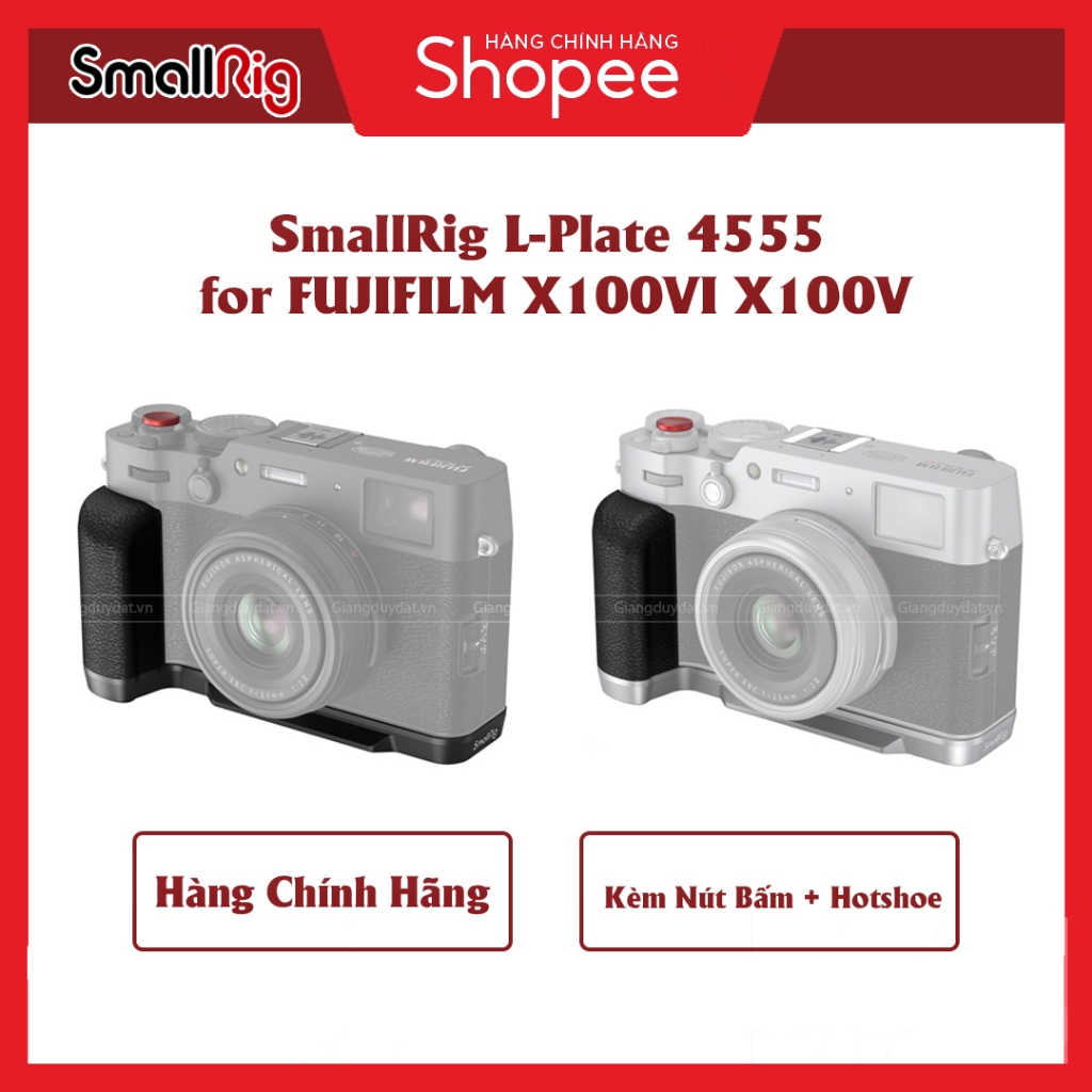 Báng Tay Cầm L-Shape Grip for FUJIFILM X100VI 4555 4556 - L-Plate Dành Cho X100VI