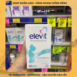 Elevit Sau Sinh Elevit Breastfeeding Của Úc, 60 viên , Hàng chuẩn Úc, Date xa