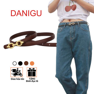 Thắt lưng nữ ulzzang DANIGU dây nịt đai váy Hàn Quốc cao cấp dễ thương nịch quần jean hottrend