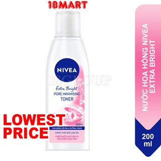 Nước Hoa Hồng Nivea Extra Bright Pore Minimising Toner 200ml