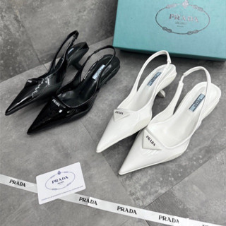 (Sẵn hàng)Giày mũi nhọn gót nhú 3f. xăng đan PỜ RA ĐÀ chuẩn hàng supper fullbox, túi giấy, bill