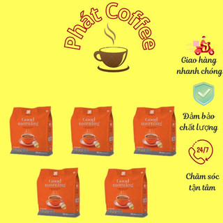 Combo 5 túi cà phê sữa hòa tan Good morning Trần Quang 1 túi 480g