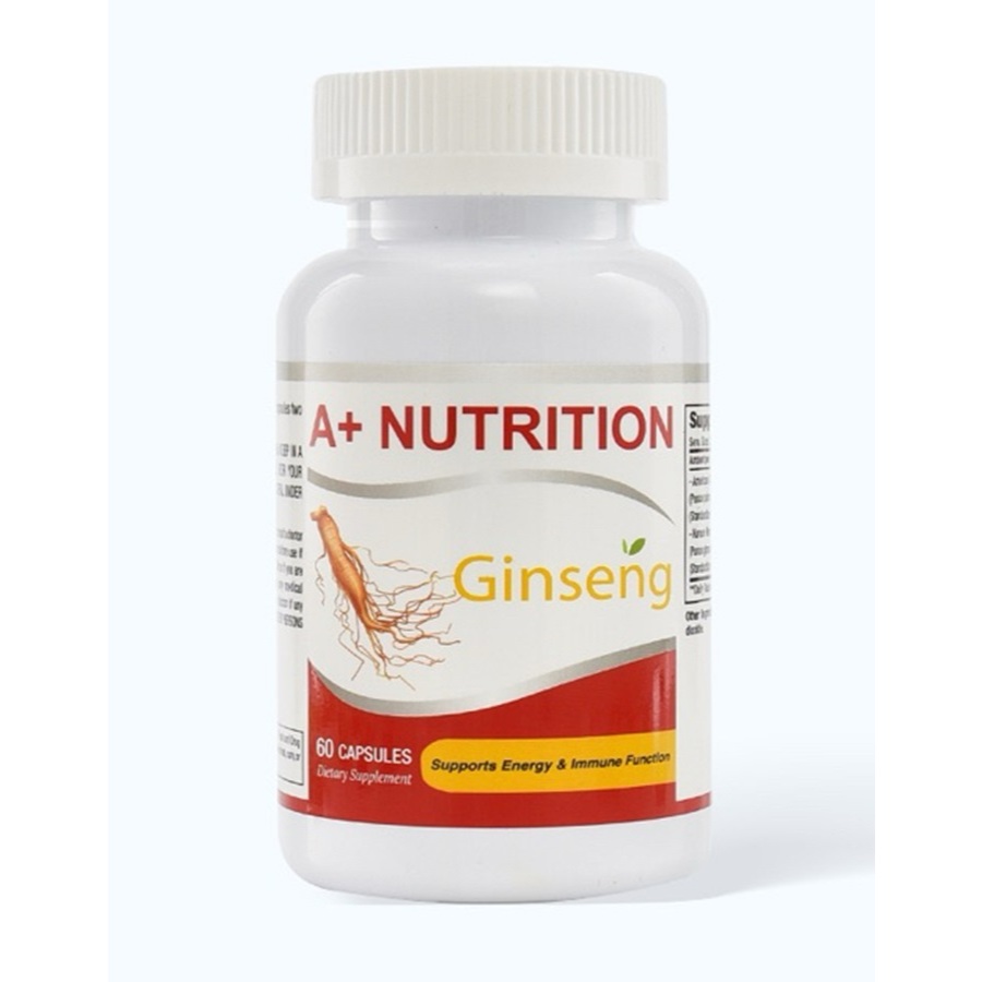 Viên uống nhân sâm A+ Nutrition Ginseng hỗ trợ tăng cường sức khỏe (60v/hộp) DATE 10/26