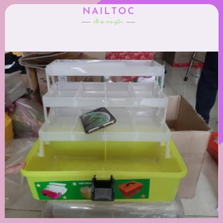 Cốp đựng đồ nail 3 tầng nhiều màu