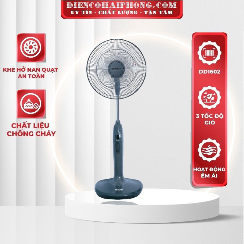 Quạt đứng có đèn Senko DD1602
