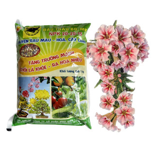 Phân NPK Đầu Trâu 20 20 15 Thế Hệ Mới,Bao 1Kg.Phân Bón Tăng Trưởng,Ra Nhiều Hoa