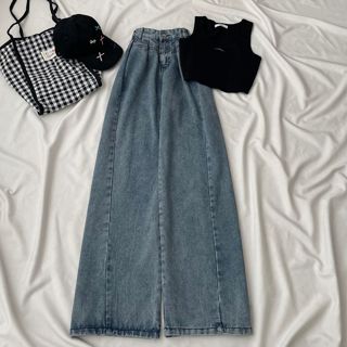 Quần jean nữ ống rộng nữ JEM CLOSET BYIN - 3059