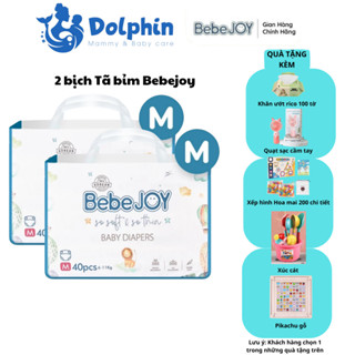 2 bịch Tã Bỉm BebeJoy Hàn Quốc dán/ Quần NB50 S42 M40 M38 L36 XL34 XXL32