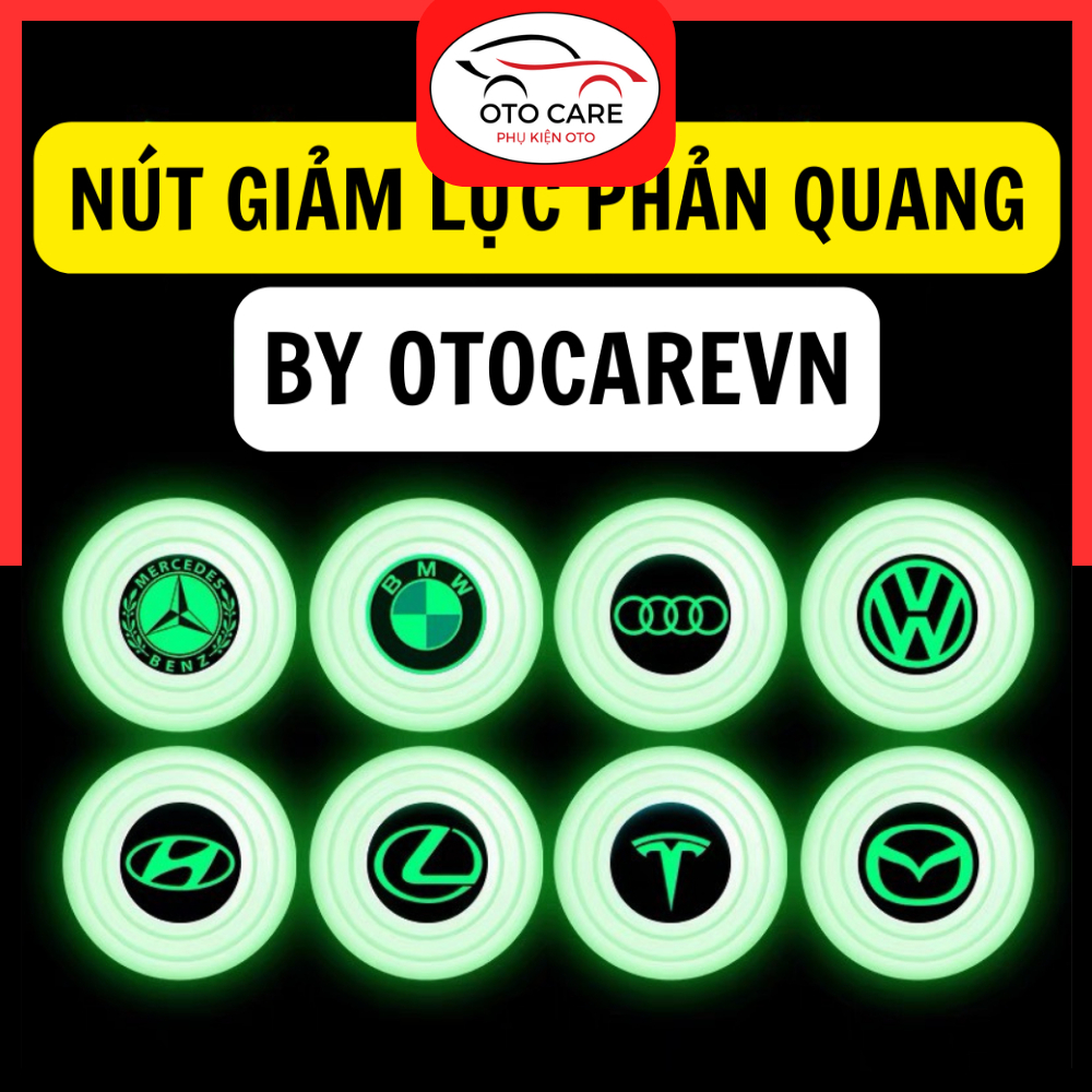 COMBO 12 nút cao su giảm lực giảm chấn bảo vệ cửa xe phát quang ban đêm (dành cho 4 cánh) OTCVN