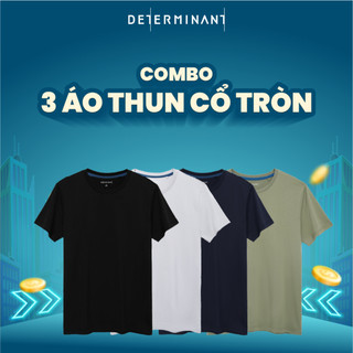  Combo 3 áo thun cổ tròn nam Determinant T06 giá gốc 1323K giảm còn 859K
