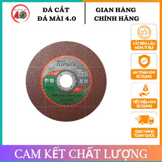 Đá cắt sắt topwin 105 hàng nhập khẩu 2 lưới - đá cắt inox - đá cắt kim loại - hình thật