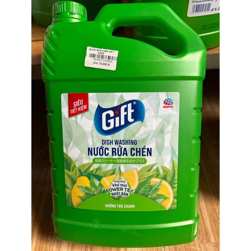 Nước rửa chén Gift 3,8kg