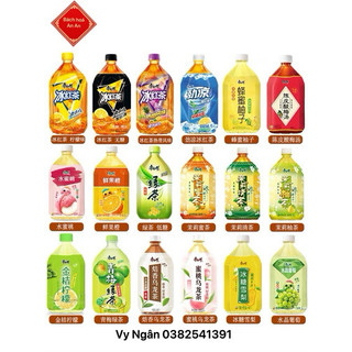 Nước lê, trà đào, trà chanh, trà nhài.. Đài Loan chai 500ml và chai 1L