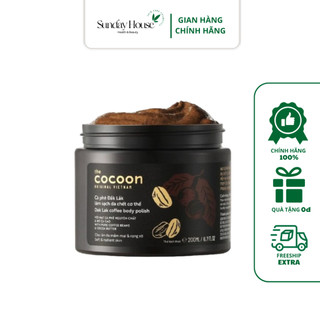 Tẩy da chết cơ thể cà phê Đắk Lắk Cocoon cho làn da mềm mại và rạng rỡ 200ml