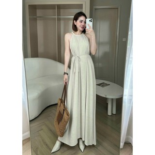 [Có size- Hình thật chụp sàn] Đầm maxi suong form rộng kèm dây eo mặc được 2 kiểu