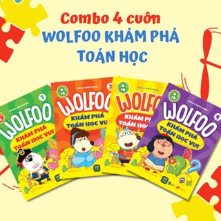  Sách - Combo 4 Cuốn WOLFOO Khám Phá  Toán Học Vui 