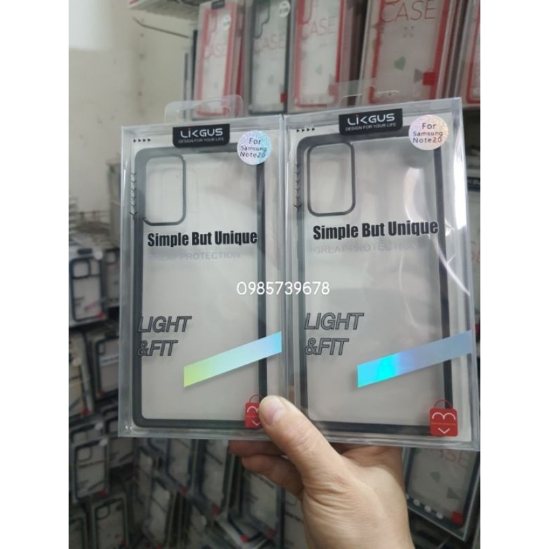 Ốp lưng Hiệu Likgus Samsung Note 20 lưng trong viền màu chính hãng