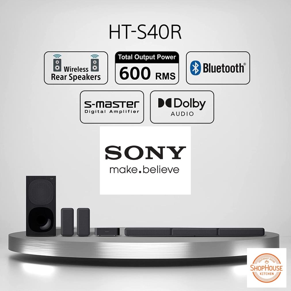Bộ Loa Thanh Soundbar Sony HT-S40R 5.1 600W và S350 2.1