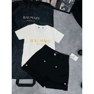 Áo len mỏng tay ngắn Bal main 3 màu