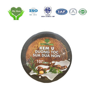 Kem ủ tóc, dầu xả tóc sữa dừa non Mẹ Ken 200gr - phục hồi tóc, giảm rụng mềm mượt tóc