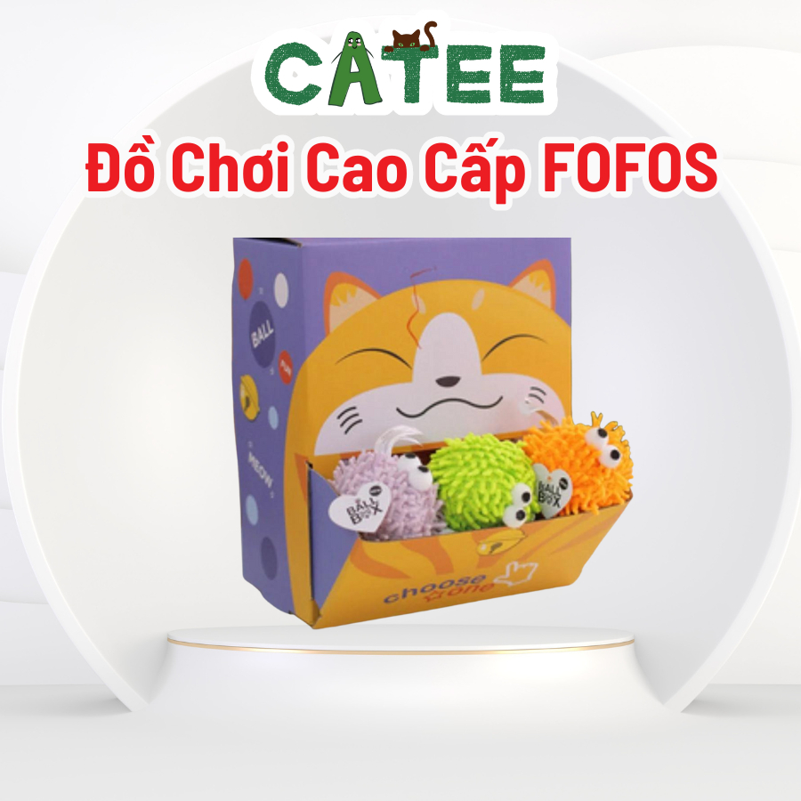 Đồ Chơi Cho Chó Mèo Vui Nhộn FOFOS Có Chuông Kèm Cỏ Mèo Thư Giãn