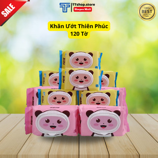 Khăn Giấy Ướt  LOGKENT Dành Cho Cả Người Lớn Và Trẻ Nhỏ , Khăn Ướt Thiên Phúc  Mềm Mịn Độ Ẩm Vừa Phải 120 Tờ