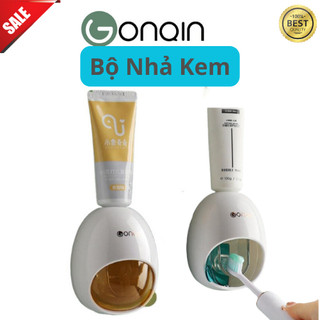 Kệ Nhả Kem Đánh Răng Tự Động LOGKENT Tặng Kèm Miếng Dán Siêu Chắc - Thiết Kế Hiện Đại,Sang Trọng