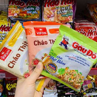 Cháo thịt gà/ thịt bằm Vifon gói 70g , Cháo gấu đỏ gói 50g ( Mua combo 5 gói giá càng rẻ)