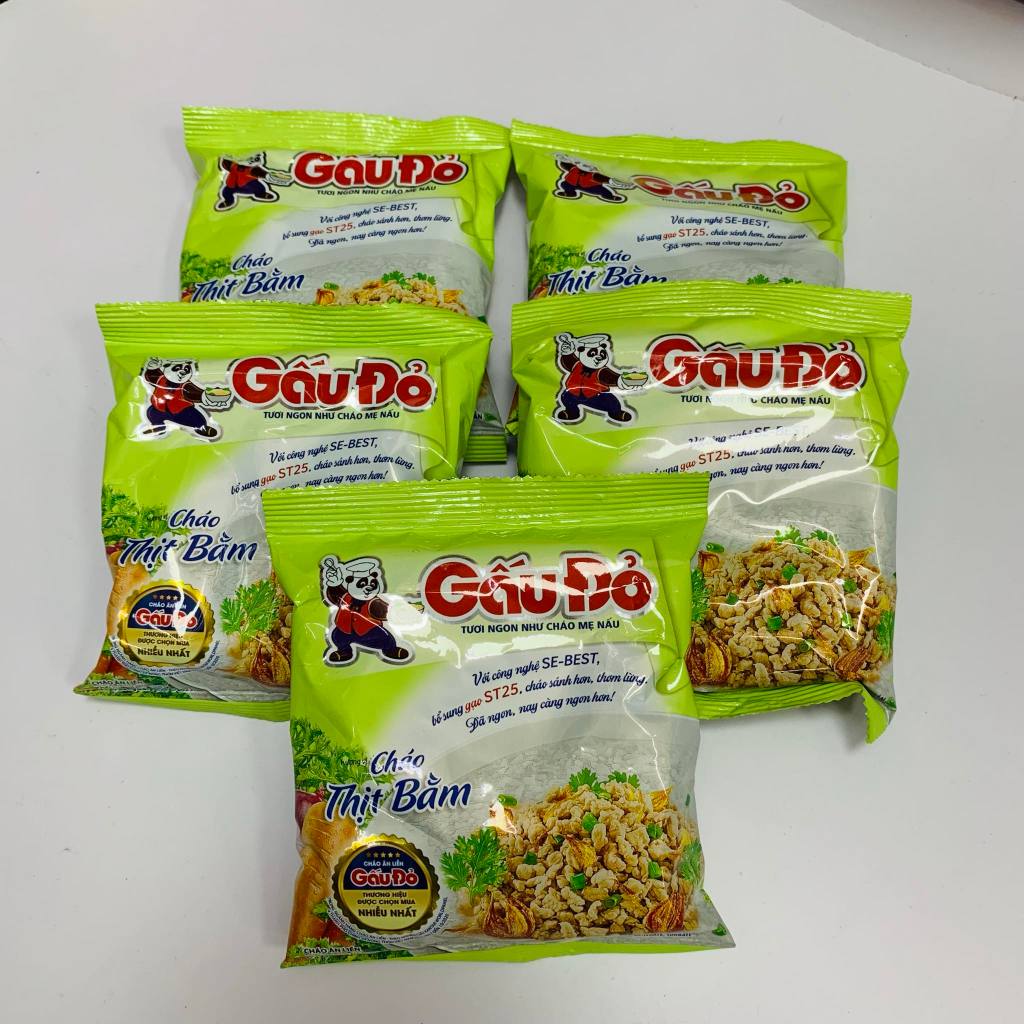 Cháo thịt gà/ thịt bằm Vifon gói 70g , Cháo gấu đỏ gói 50g