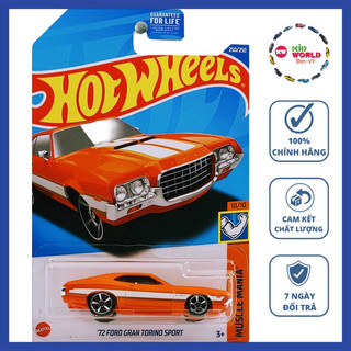 Xe mô hình hot wheels basic '72 ford grand torino sport hcw29.