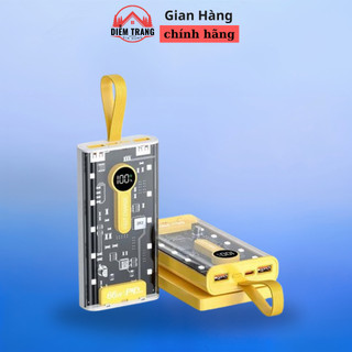 Sạc dự phòng trong suốt 20000mah TZ07 với 2 cổng sạc nhanh 22,5W và PD 120W ( Hàng Đẹp )
