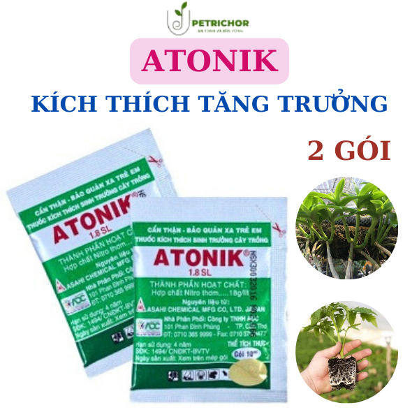 Combo 2 gói Atonik - Atonik - Phân Bón Kích Ra Rễ- Kích Thích Tăng Trưởng- Kích Thích Sinh Trưởng -P