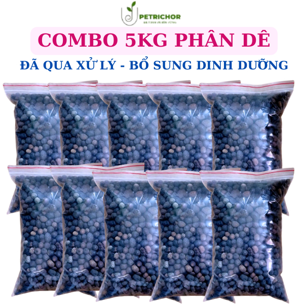 ComBo 5kg Phân Dê Đã Qua Xử Lý - Phân Dê Nguyên Chất