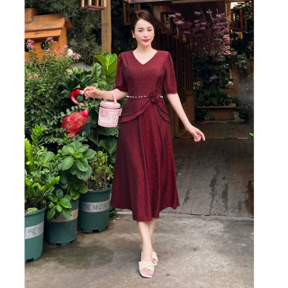 Đầm trung niên cao cấp tặng mẹ dự tiệc size 55-75kg
