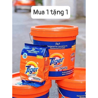 Bột giặt tiger hương downy thùng 9kg tặng kèm gói 800g