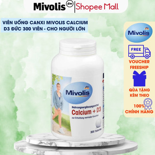 Viên uống Calcium + D3 Mivolis của Đức 300 viên bổ sung Canxi và D3, hỗ trợ hệ xương, răng chắc khỏe