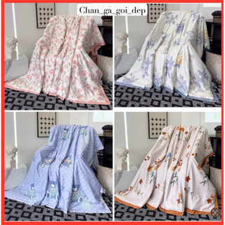 Chăn hè lụa Thái trần bông, Mềm hè lụa cao cấp siêu mát đắp hè