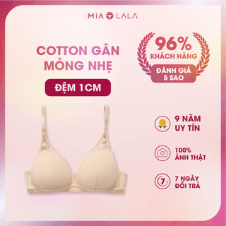 Áo ngực nữ không gọng đệm mỏng 1 cm len tăm thoáng khí MIALALA 0363 NA3280363