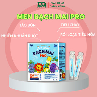 Men sống Bạch Mai Pro chính hãng DG DOGIA men vi sinh cho bé rối loạn tiêu hóa với 6 tỷ lợi khuẩn