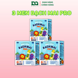 Combo 3 Men sống Bạch Mai Pro chính hãng DG DOGIA men vi sinh cho bé 6 tỷ lợi khuẩn cho hệ tiêu hóa