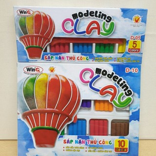 [MUA SỈ GIẢM 10%] Đất nặn, hộp đồ chơi đất sét WinQ, 5 màu (D-05), (1 hộp)