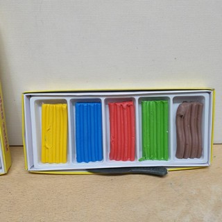 [MUA SỈ GIẢM 10%] Đất nặn, hộp đồ chơi đất sét HADA, 5 màu, (1 hộp)