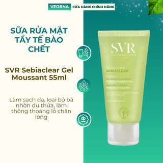 Sữa rửa mặt dành cho da dầu và da mụn svr sebiaclear gel moussant