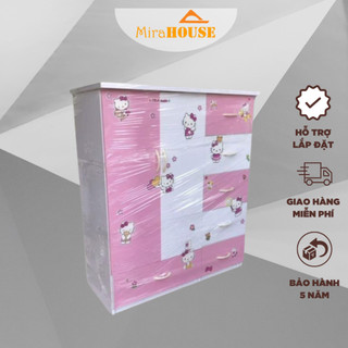 Tủ Nhựa Đài Loan Trẻ Em MIRA HOUSE - Tủ Đựng Quần Áo Cho Bé Cao 1m24 dài 1m05 sâu 40cm, giao Hà Nội